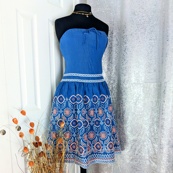 Tocca Dresses & Skirts - TOCCA Blue Strapless Dress Sz 6